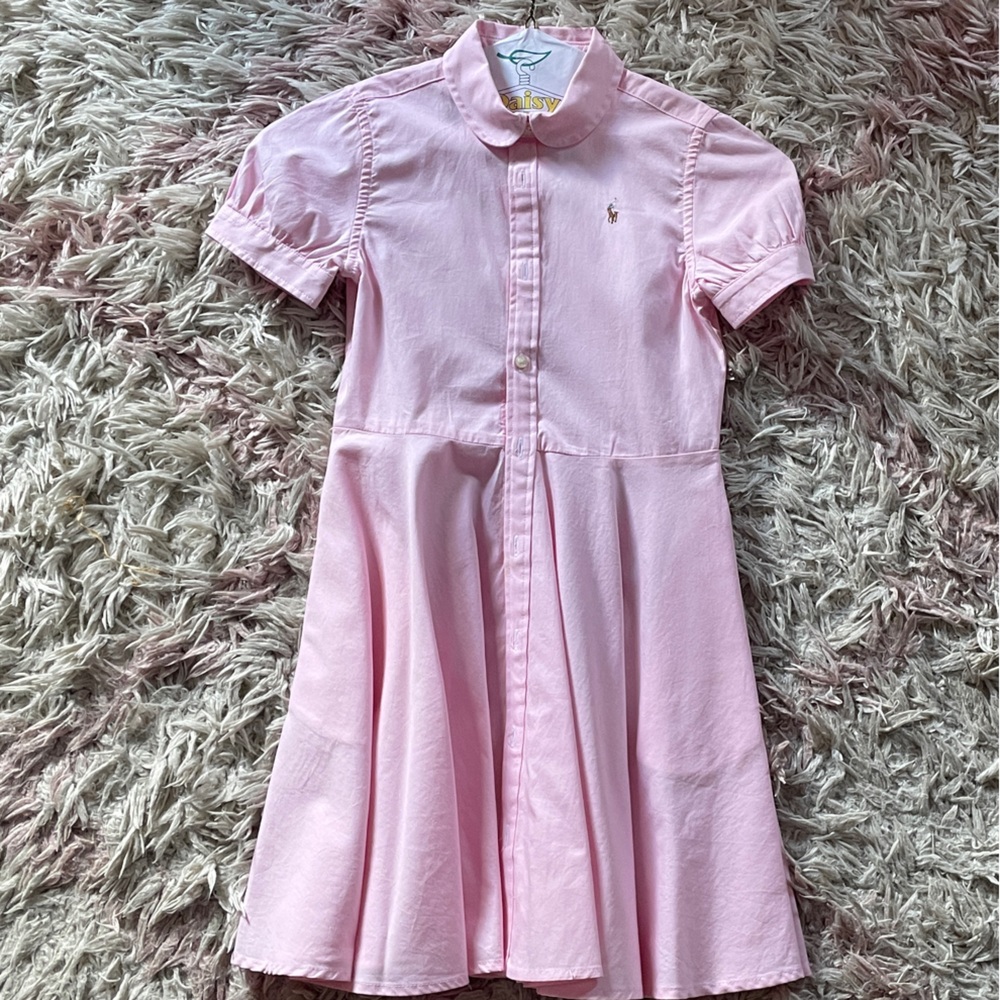 Ralph Lauren Light Pink Puff Sleeve Dress